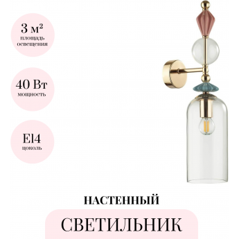 Бра ODEON LIGHT CLASSIC BIZET 4855/1WA Бра ODEON LIGHT CLASSIC BIZET 4855/1WA