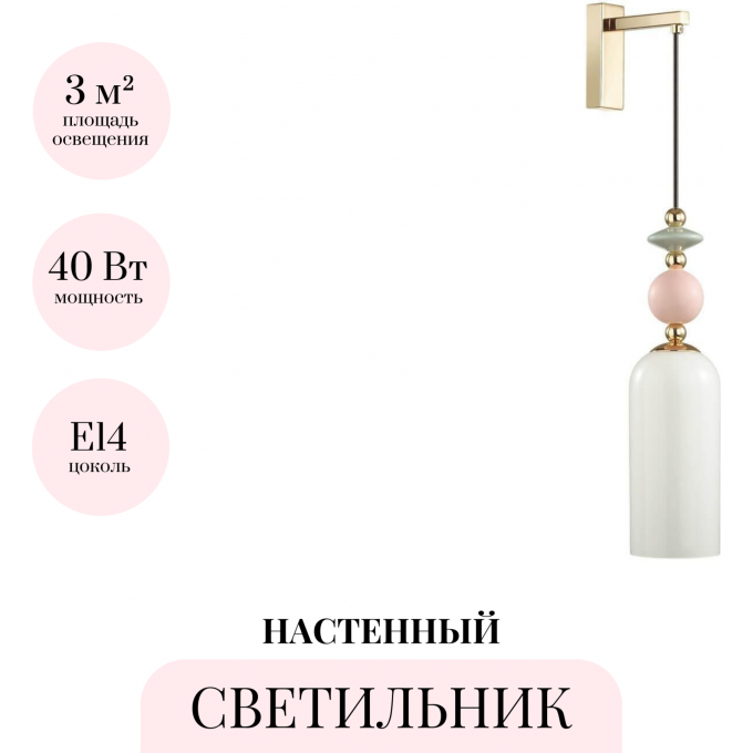 Бра ODEON LIGHT CLASSIC CANDY 4861/1WA