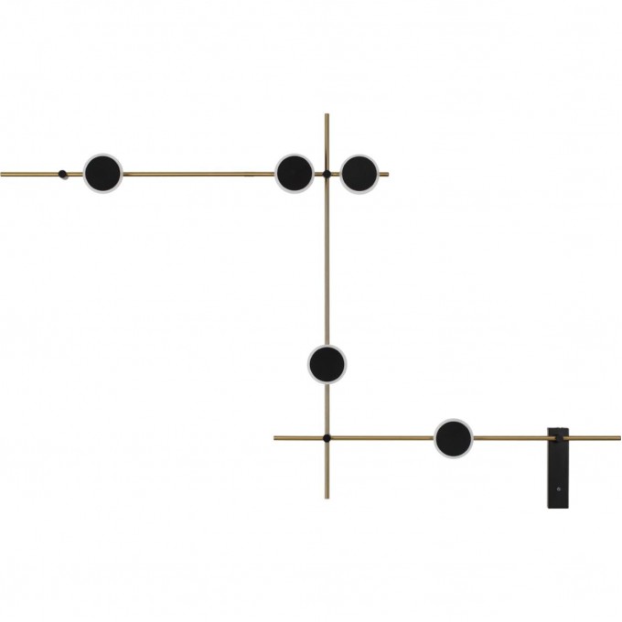 Декоративная подсветка ODEON LIGHT HIGHTECH FLAVIO IP20 LED 18W 3000K 220V металл/черный/античная бронза/акрил (выкл на корпусе) 6632/18WL