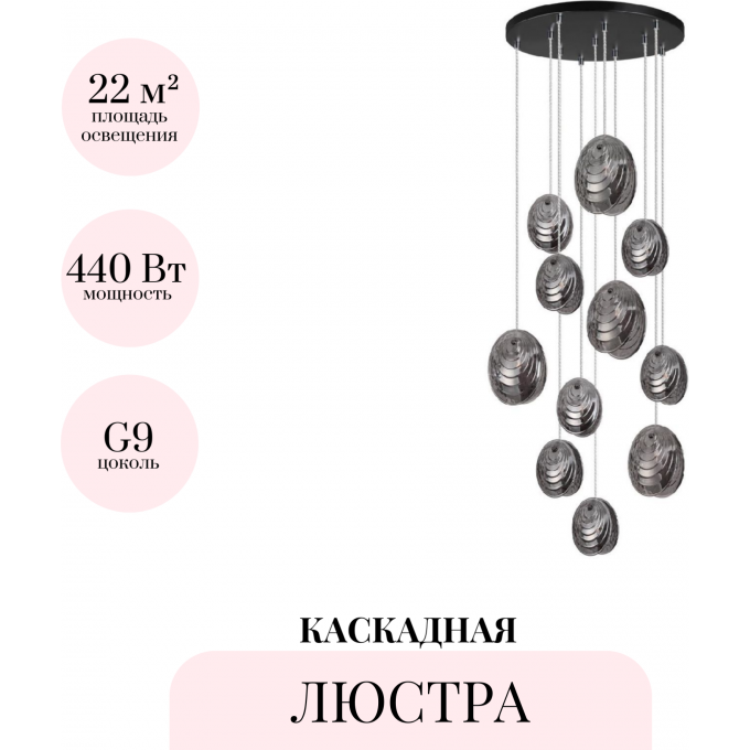 Каскадная люстра ODEON LIGHT MUSSELS 5038/11