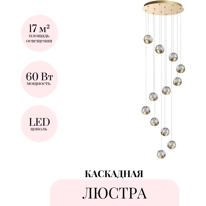 Каскадная люстра ODEON LIGHT SONO 5101/60L