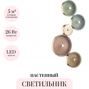 Настенный светильник ODEON LIGHT EXCLUSIVE CARAMELLA 5412/26WL Настенный светильник ODEON LIGHT EXCLUSIVE CARAMELLA 5412/26WL