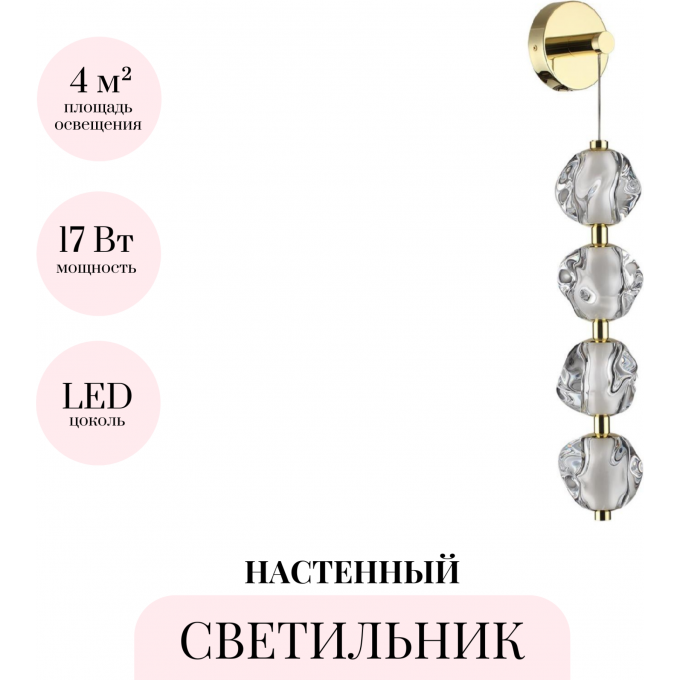 Настенный светильник ODEON LIGHT JEMSTONE 5085/17WL