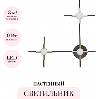 Настенный светильник ODEON LIGHT L-VISION COSTELLA 3906/9WL