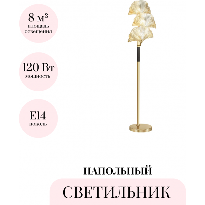 Торшер ODEON LIGHT VENTAGLIO 4870/3F