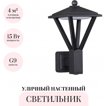 Уличный настенный светильник ODEON LIGHT BEARITZ 6655/15WL Уличный настенный светильник ODEON LIGHT BEARITZ 6655/15WL