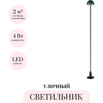 Уличный светильник ODEON LIGHT NATURE VERDE 7122/4GL